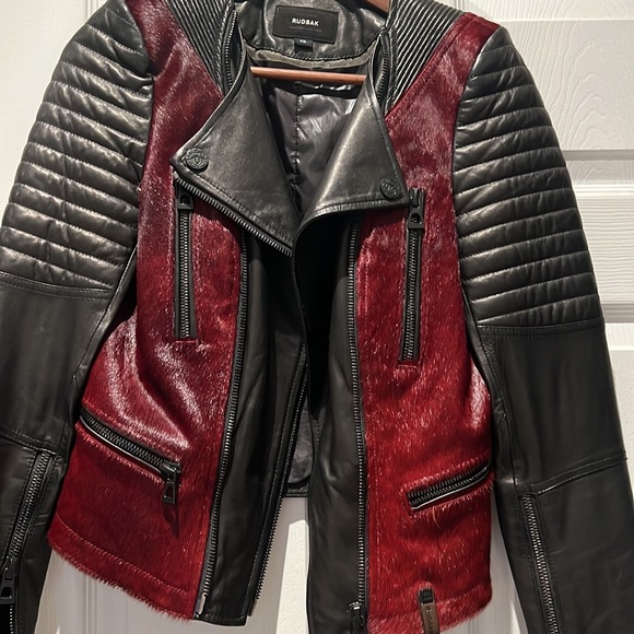 COPY - Rudask leather jacket with fur - Picture 5 of 9